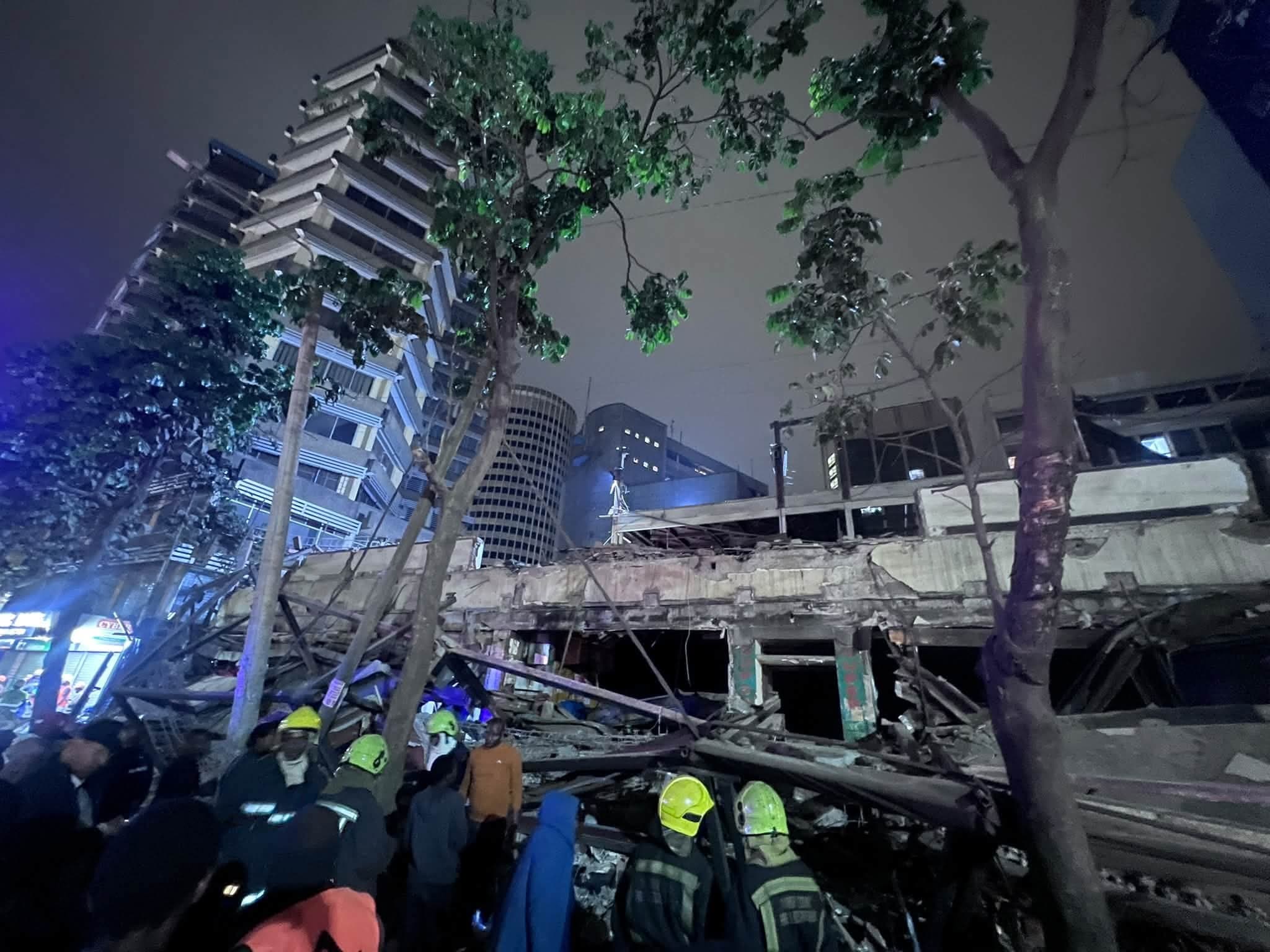 Four Injured as Building Topples in Nairobi CBD
