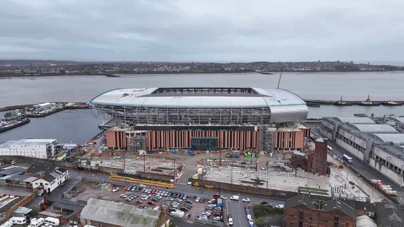 £750 million Everton Stadium Construction Completion Set for End of 2024