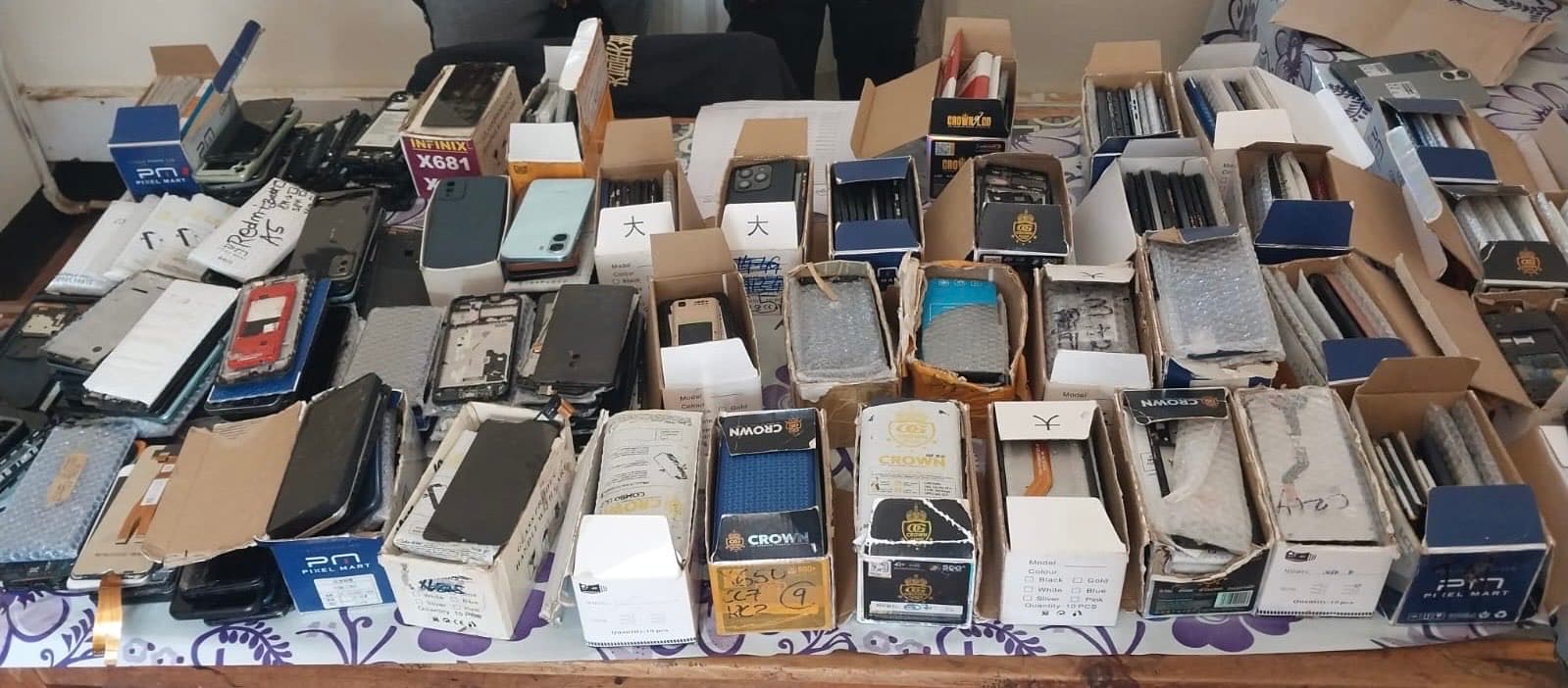 Kisii: Over 500 phones recovered from repair shop used by theft syndicate