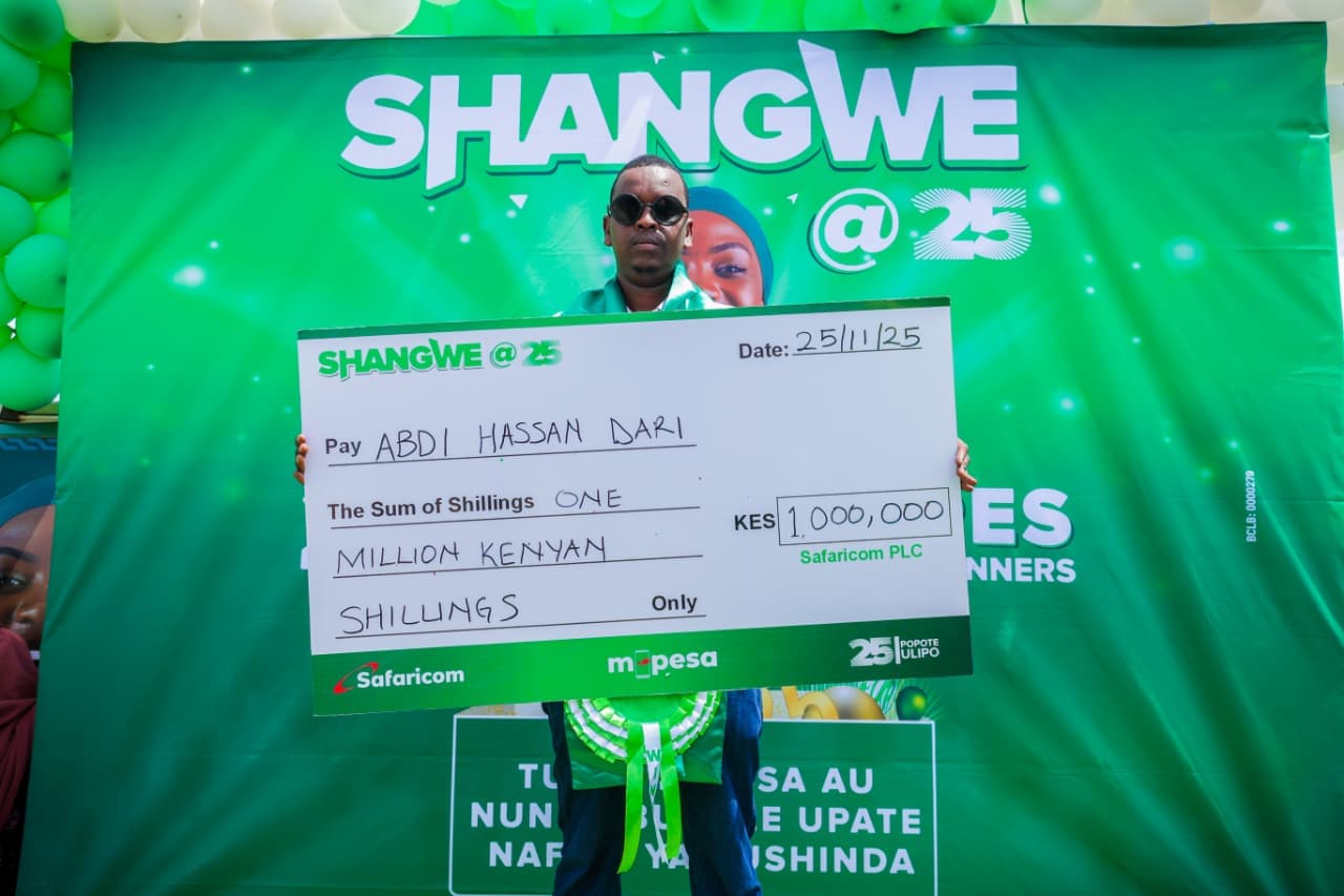 Abdi Dahir is the newest millionaire courtesy of Safaricom Shangwe @25 promotion