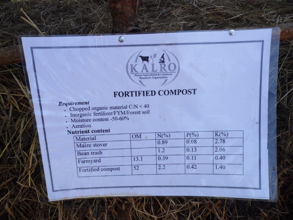 Fortified composite manure increases harvest two-fold