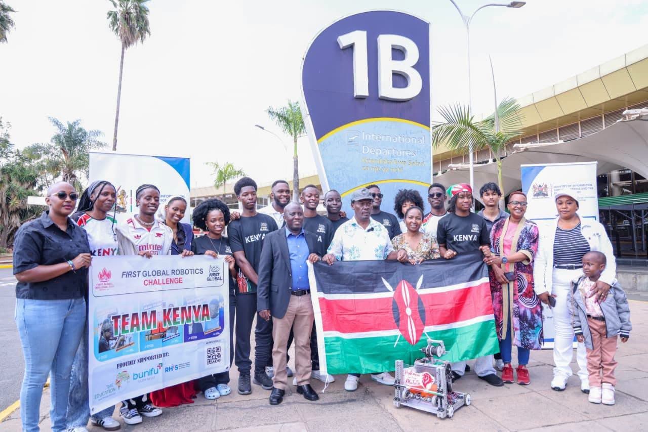Team Kenya Robotics Departs for South Korea for 2026 FIRST Global Challenge