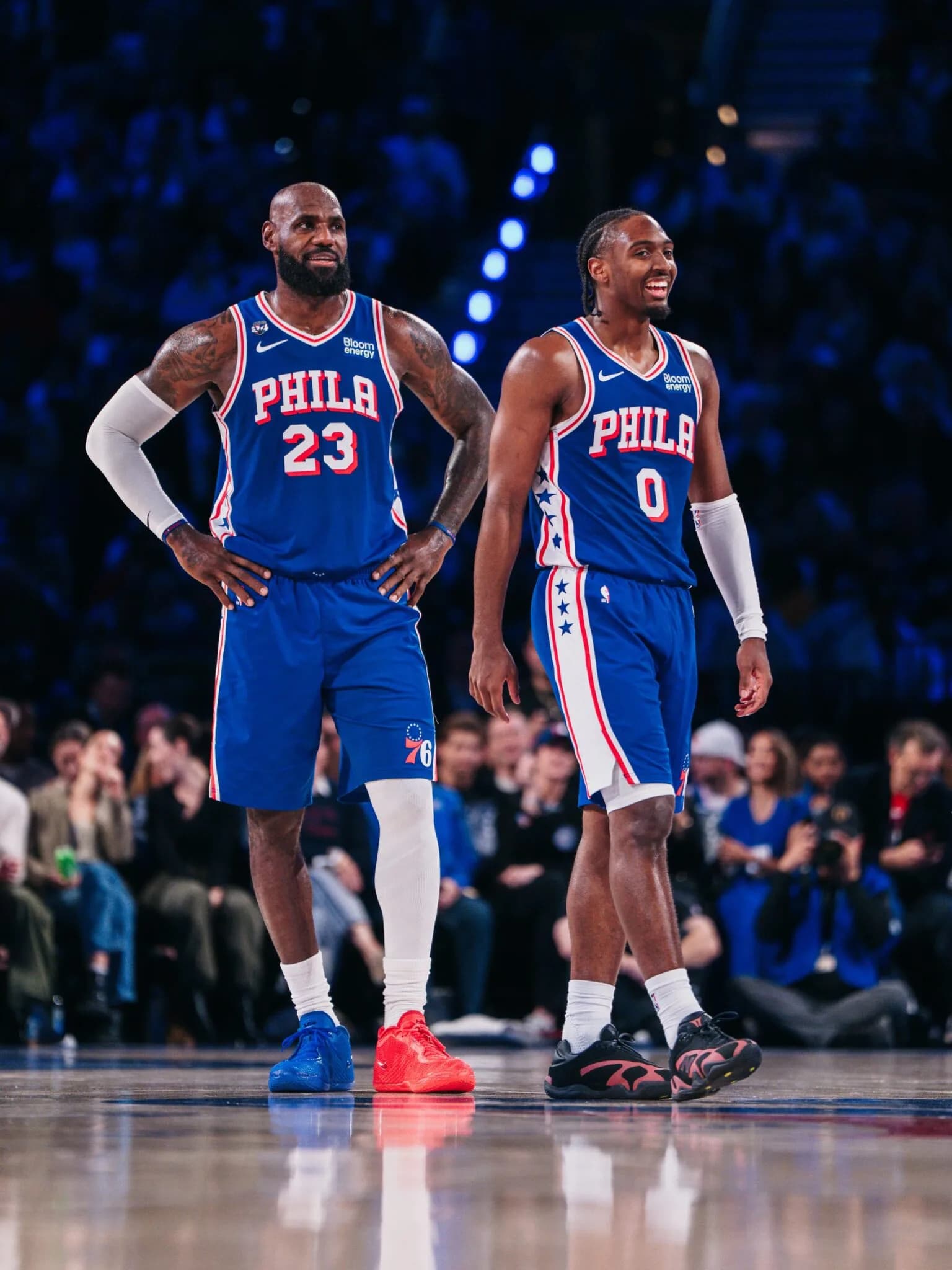 James enjoys dream home debut in 76ers comeback win