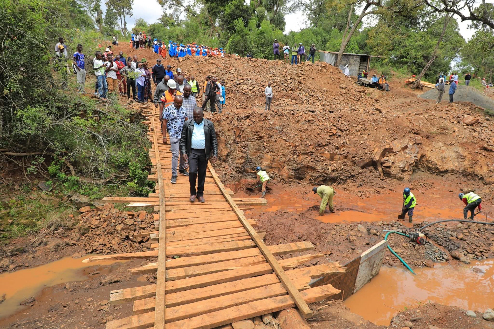 Relief as Laikipia county government ends 40 years of bridge wait