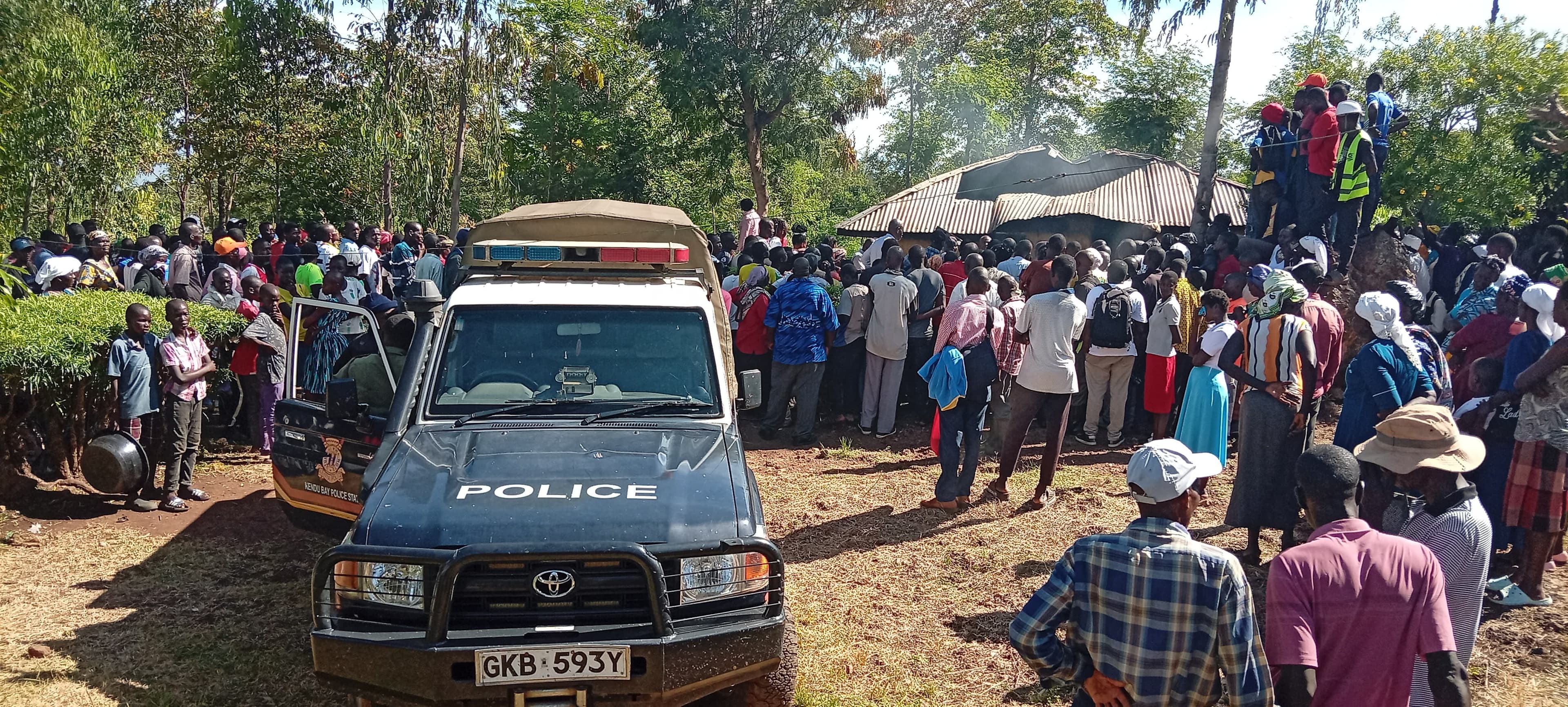 Two children die in a house fire as mother hangs self