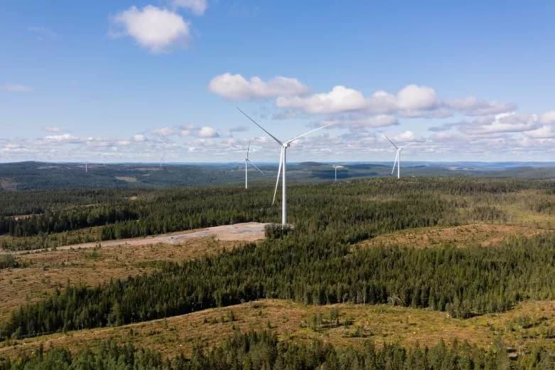 The 260 MW Stor-Skälsjön onshore wind farm in Sweden, producing 800 GWh annually