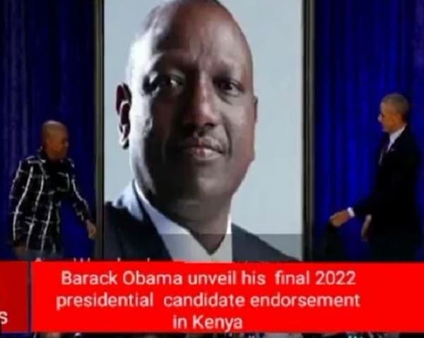 VIDEO: Truth Behind Viral Video of Barrack Obama Endorsing DP Ruto