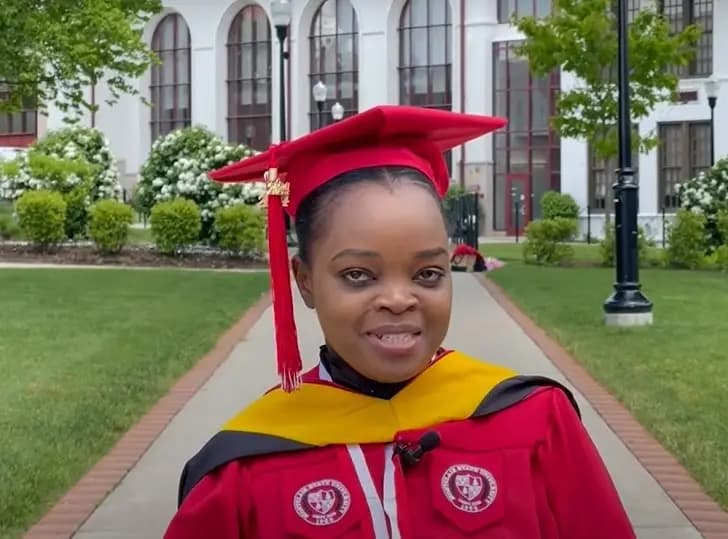 Kenyan Graduate Gertrude Shabiha Celebrates Masters at MSU