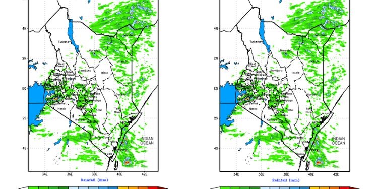 Kenya Met Warns of Increased Rainfall in Parts of The Country
