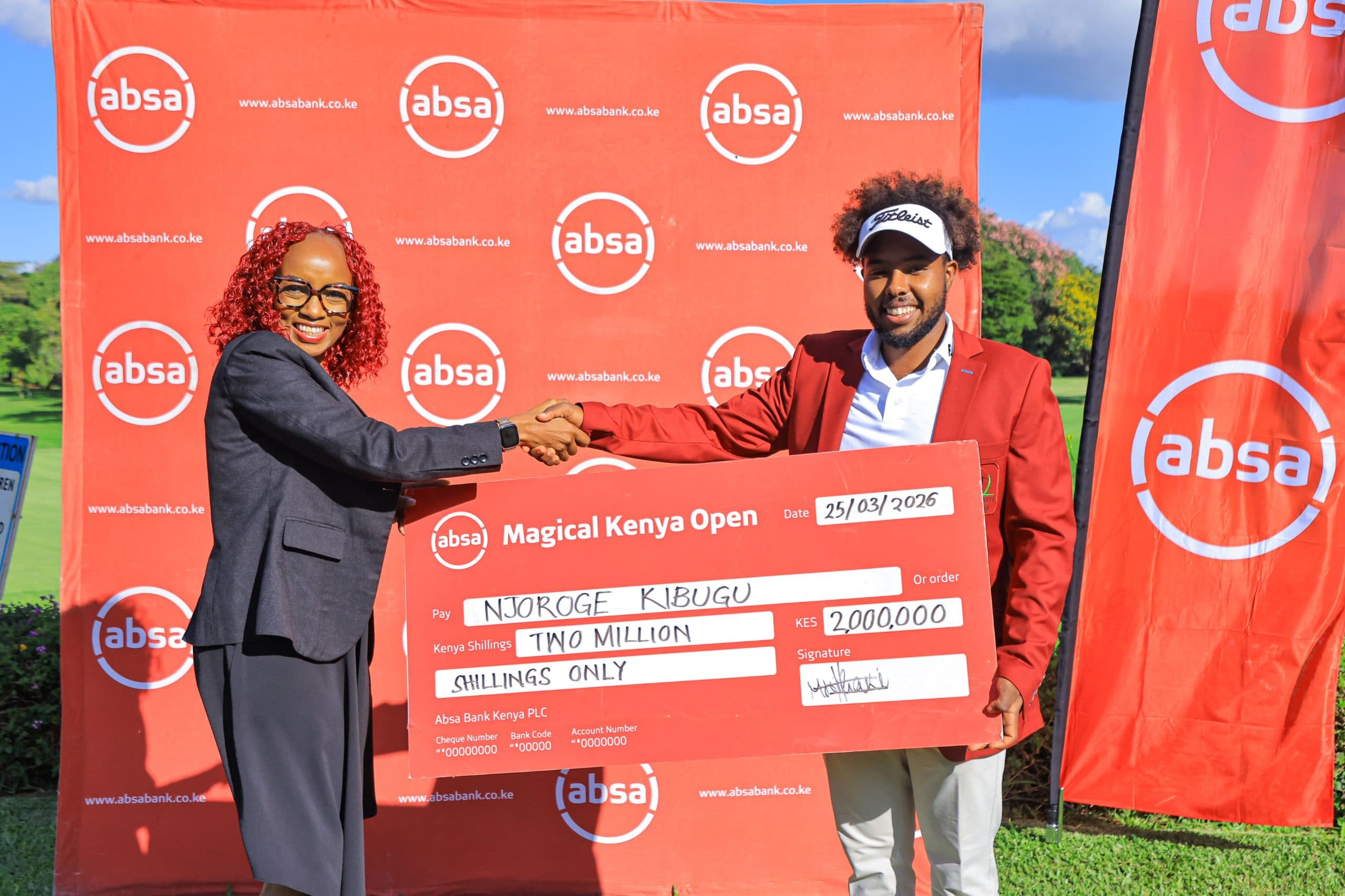 Kenya’s top pro golfer Kibugu awarded Ksh 2 million by Absa Bank