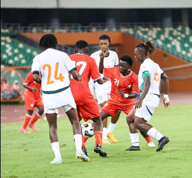 Hard fighting Harambee Starlets lose to Ivory Coast