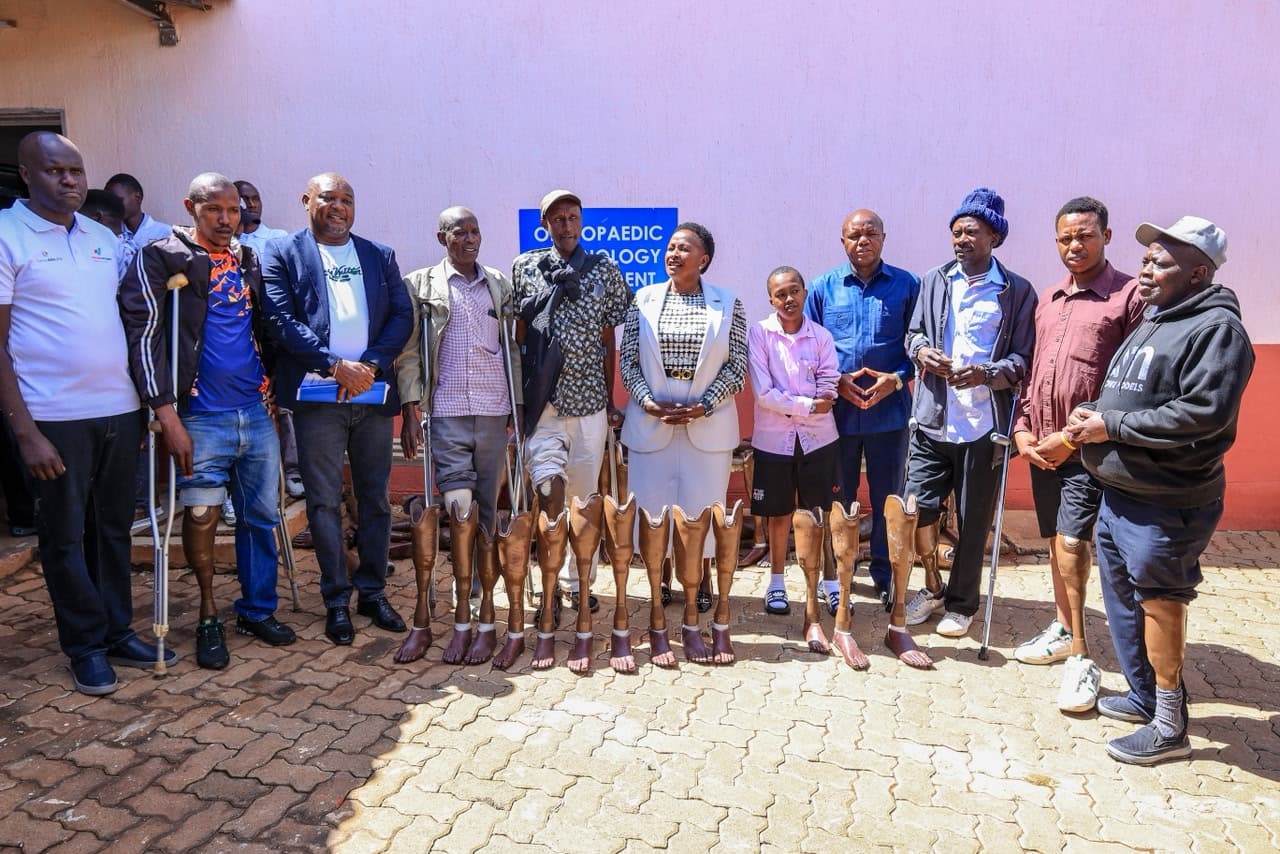 Amputees receive free prosthetic limbs in Machakos