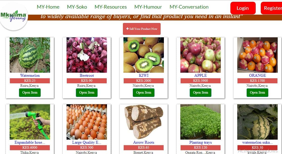 Online platform enables farmers sell and buy all types of farm produce