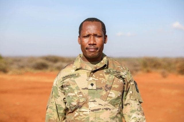 Kenya Diaspora Joshua Omwenga Now a US Army Reserve medic