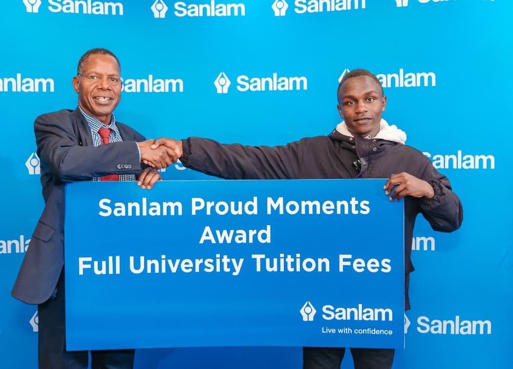 Sanlam group awards scholarship to KCSE topper Nathan Kipng’eno”