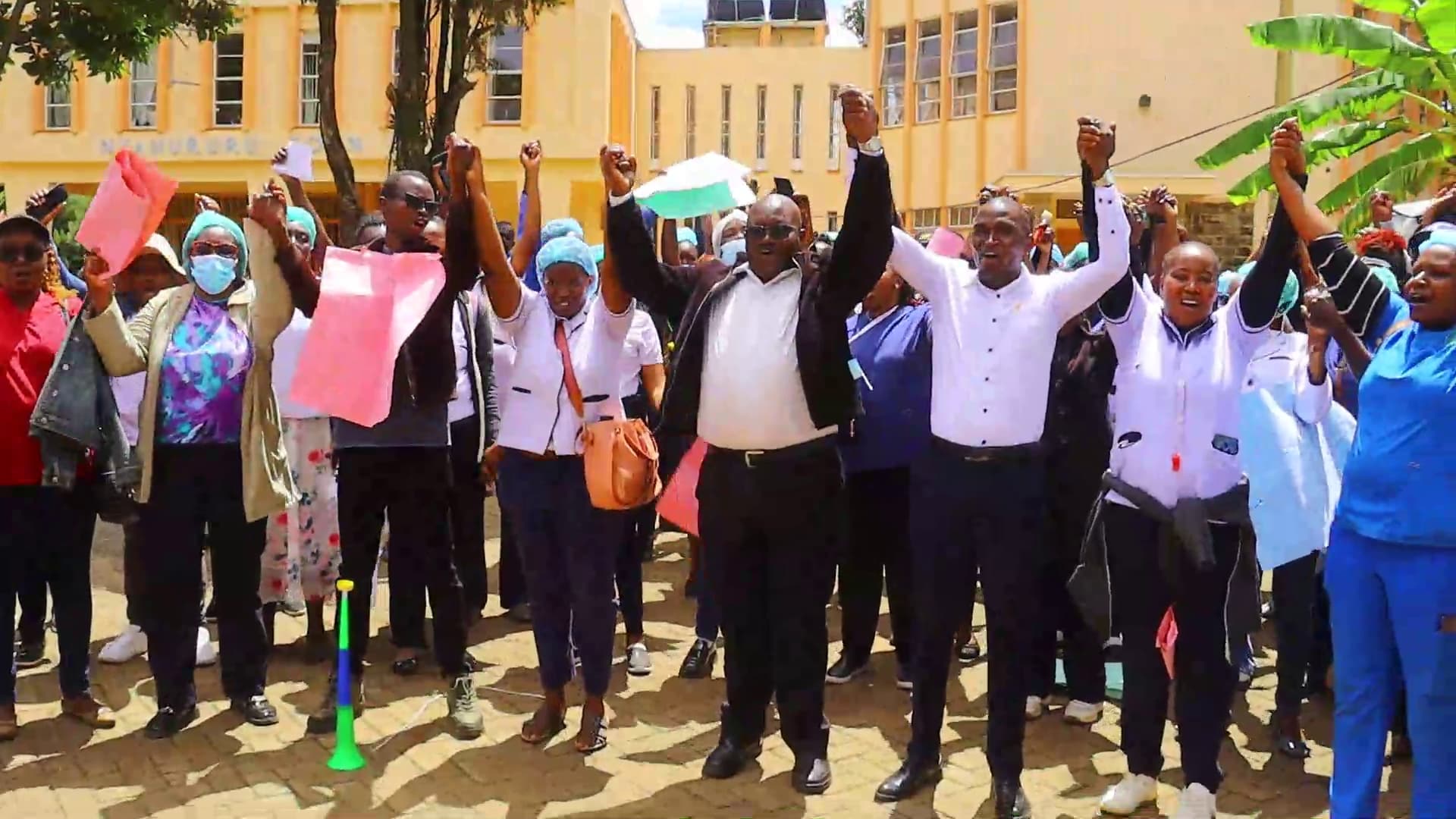 Laikipia Health crisis deepens as nurses protest in Nyahururu over broken promises