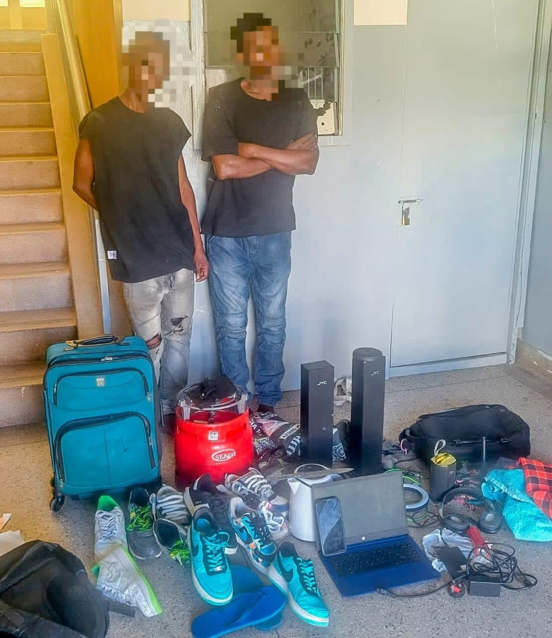 Two robbery suspects arrested as police recover stolen goods in Kisauni