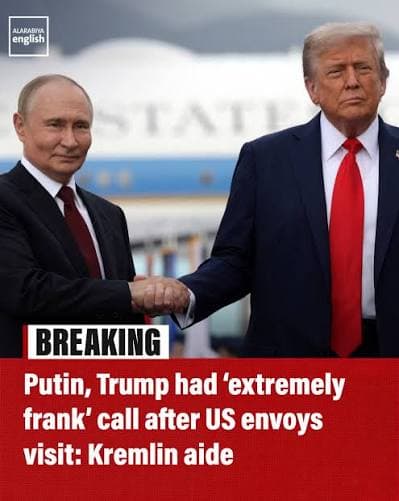 Russia says Putin, Trump had ‘frank’ call after US envoys visit