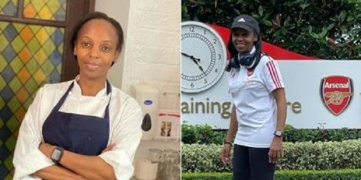 Kenyan Diaspora Chef Bernice Kariuki Prepares Food for Arsenal