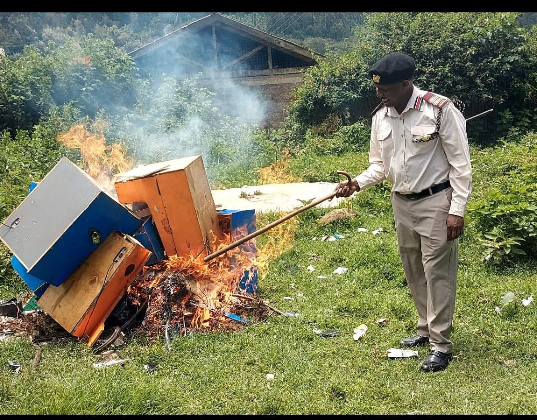 Crackdown on illegal gambling nets eight machines in Igembe North