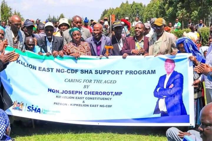 Elderly residents in Chepseon enrolled into SHA under NG-CDF programme