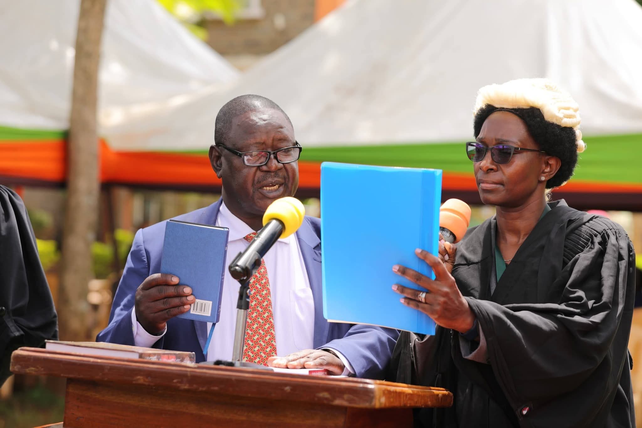 Newly sworn-in Vihiga County Public Service Board chairman, members commit to integrity