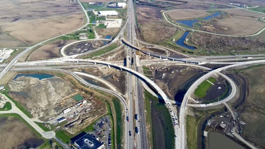 I-55 / I-74 Ramp Reconstruction Completed, Restoring Full Traffic Flow in Normal, Illinois
