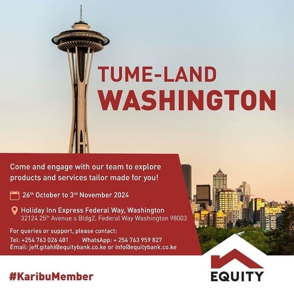 Equity Bank Team Now In Seattle Washington – Oct 26 to Nov 3rd