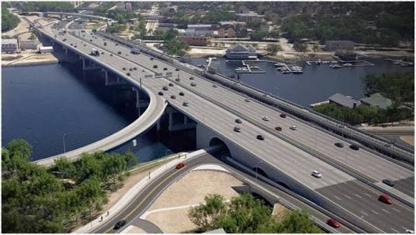 In-Water Construction Begins on New Washington Bridge in Rhode Island