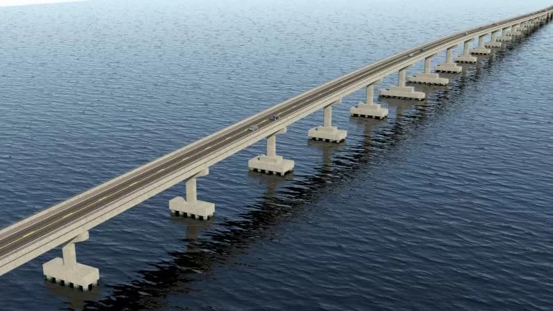 The New Lindsay C. Warren Bridge project to replace the old swing span bridge by 2028