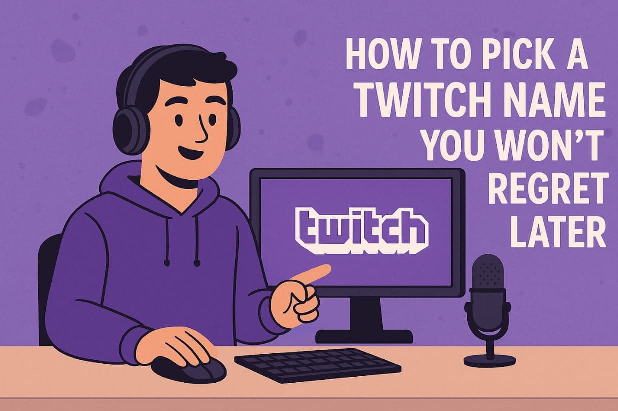How to Pick a Twitch Name You Won’t Regret Later