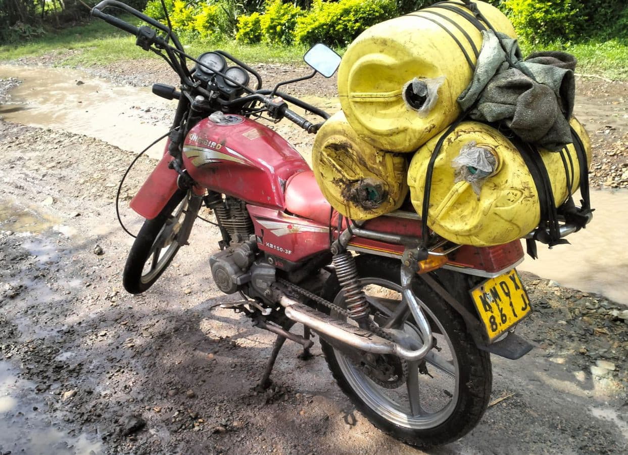 Rider abandons motorcycle, escapes after he was intercepted transporting illicit brew