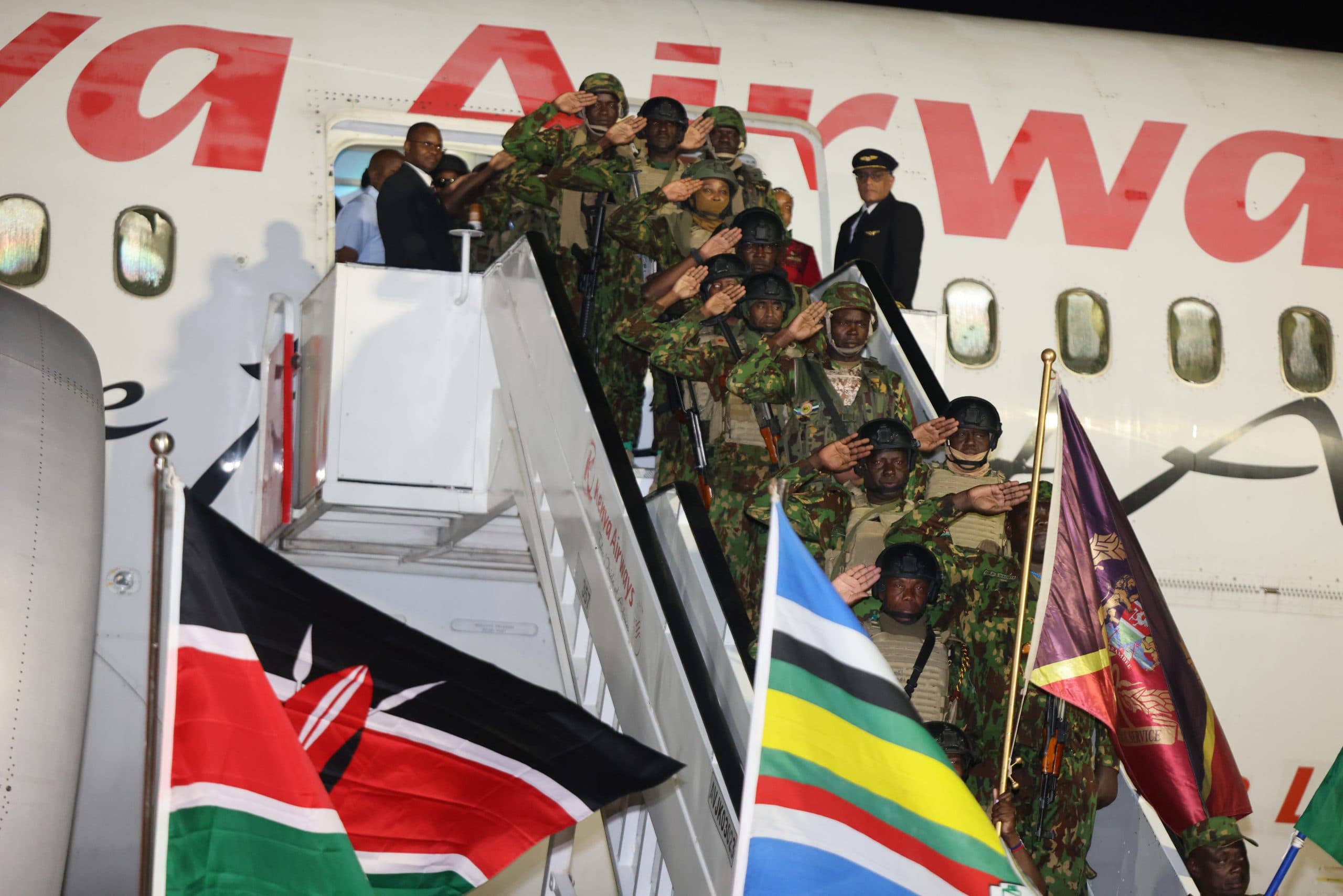 215 Kenyan police officers return from Haiti peace mission