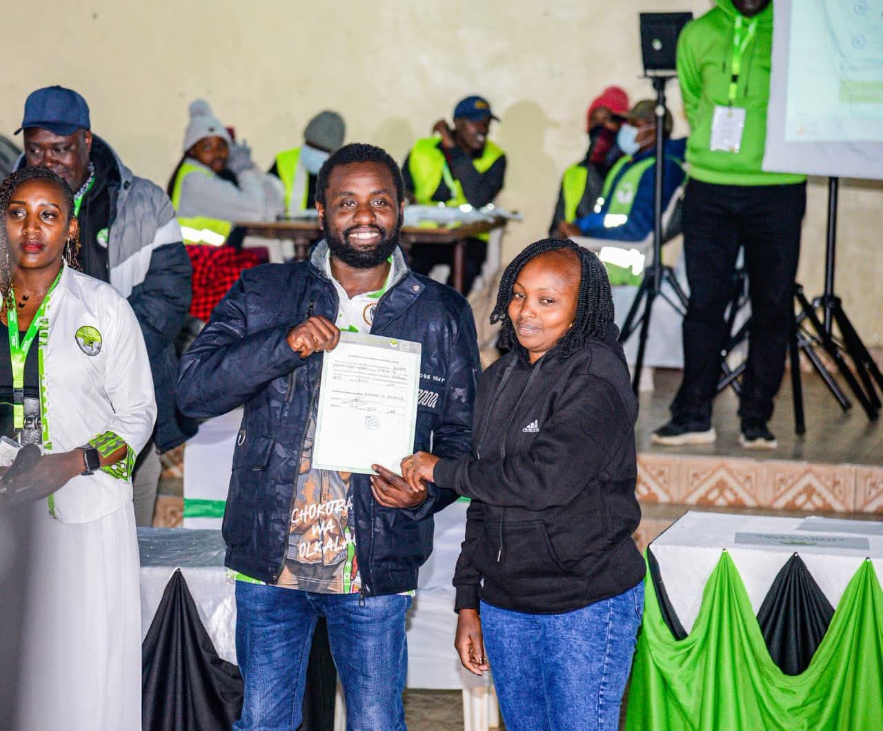DCP’s Sammy Kamau Ngotho declared winner of Ol Kalou by-election