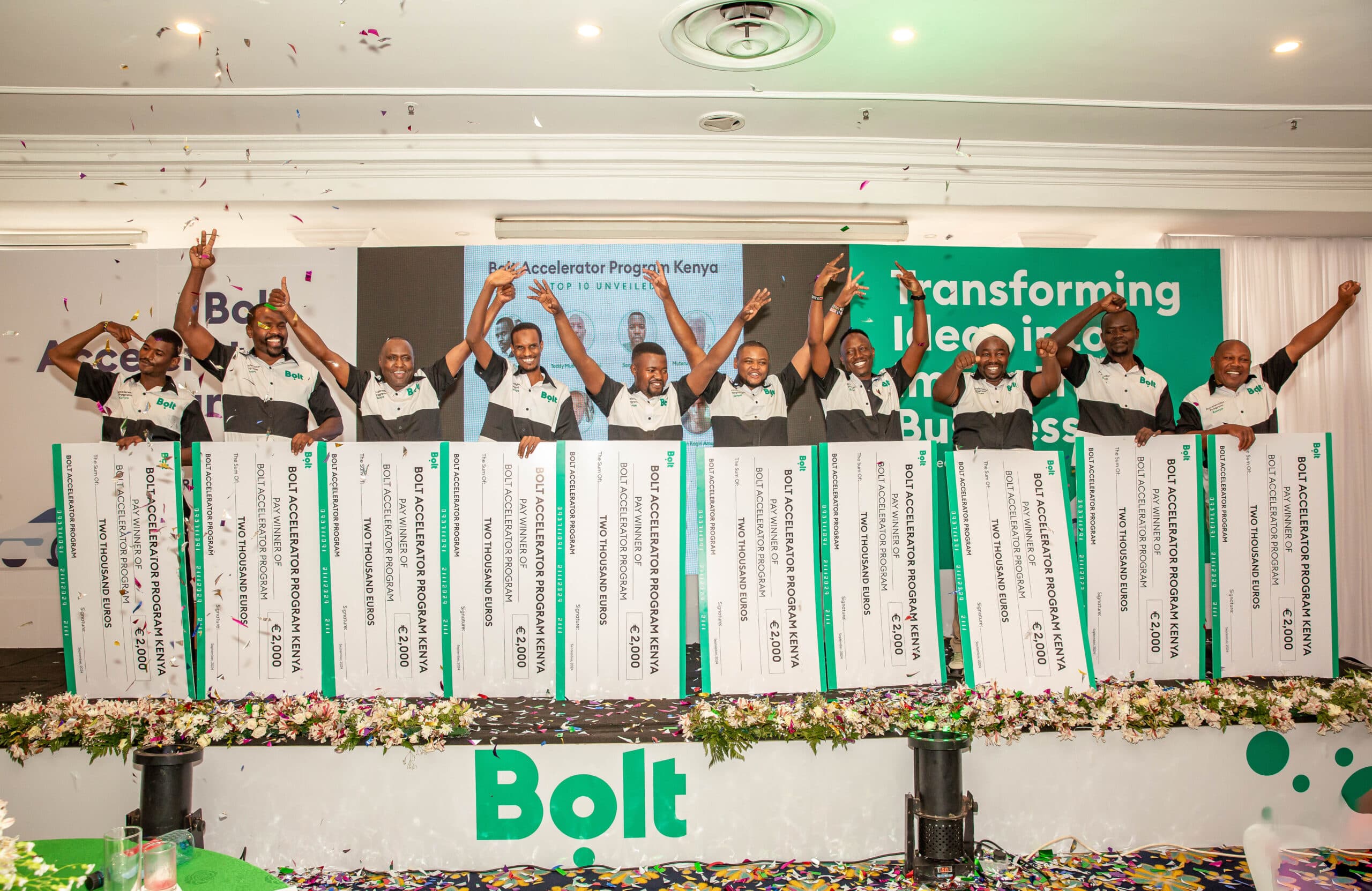 Bolt Accelerator program awards 10 drivers with Ksh. 2.8M seed funding
