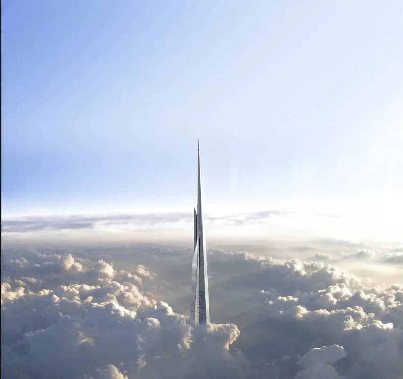 Saudi Arabia Recommences Construction on the World’s Tallest Skyscraper: Expected to be Over a Kilometer in Height