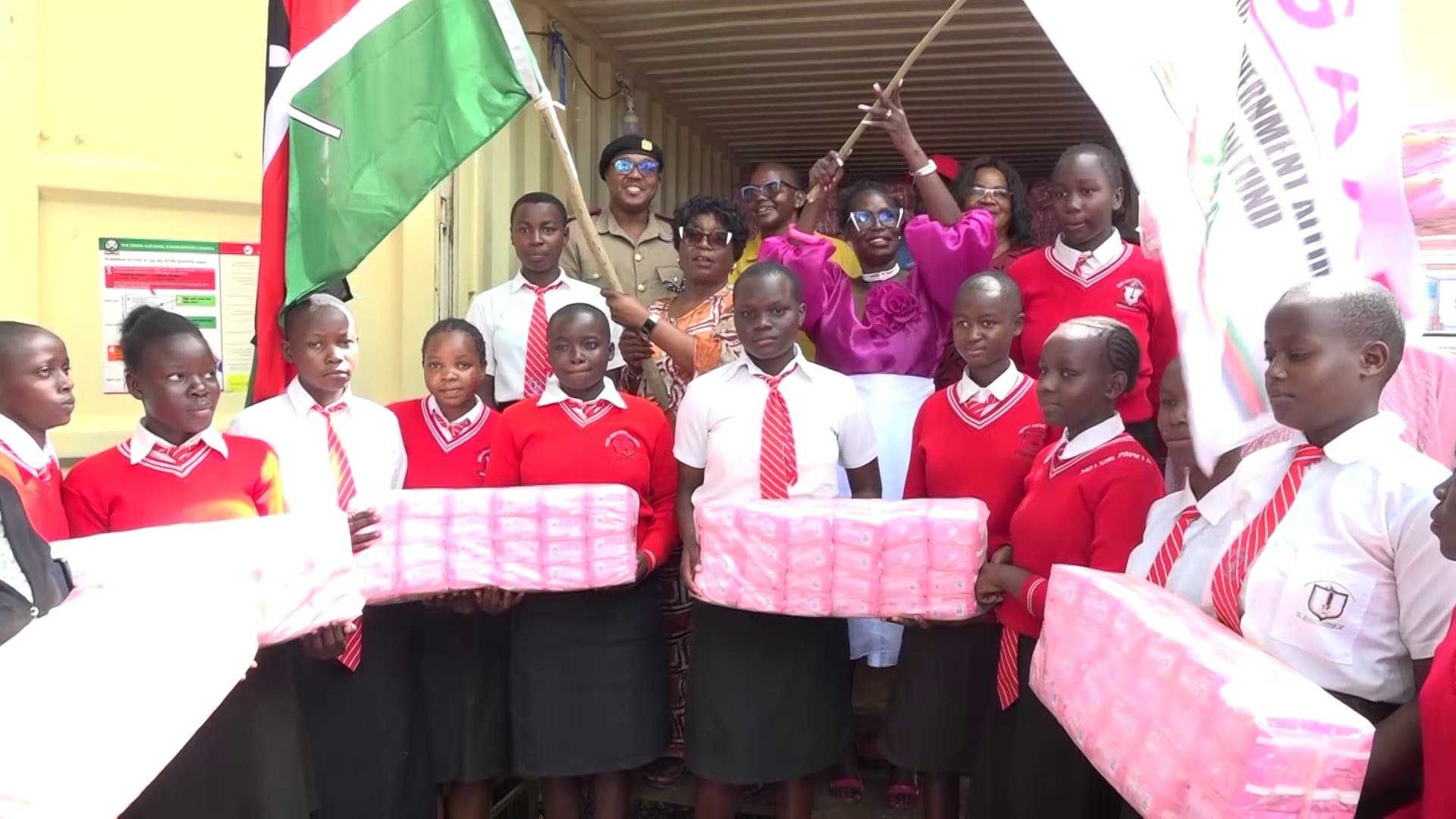 Government donates 800,000 sanitary pads to schoolgirls in Siaya