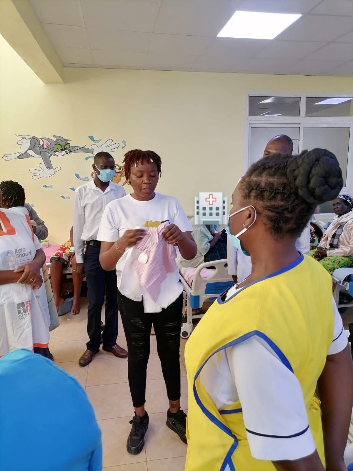 New mothers and their newborns receive donations in Vihiga