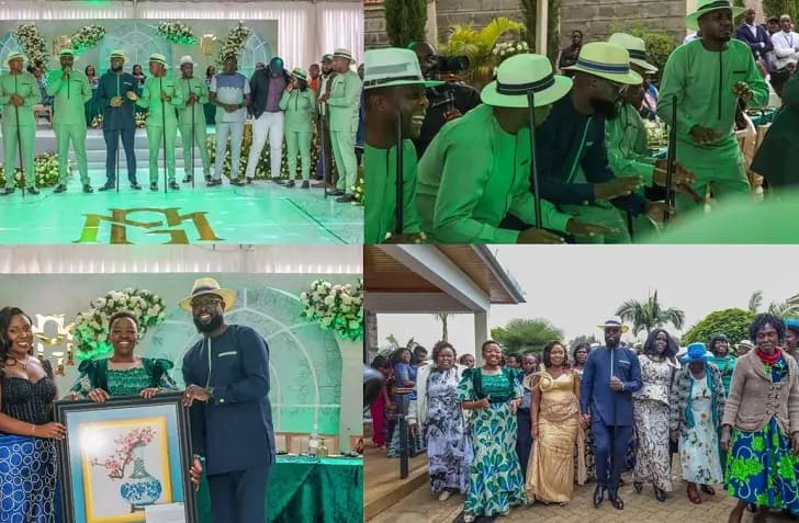 State House official Gerald Bitok’s Green-themed colourful wedding