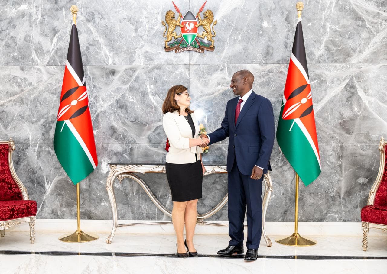 Ruto bids farewell to outgoing EU envoy Henriette Geiger