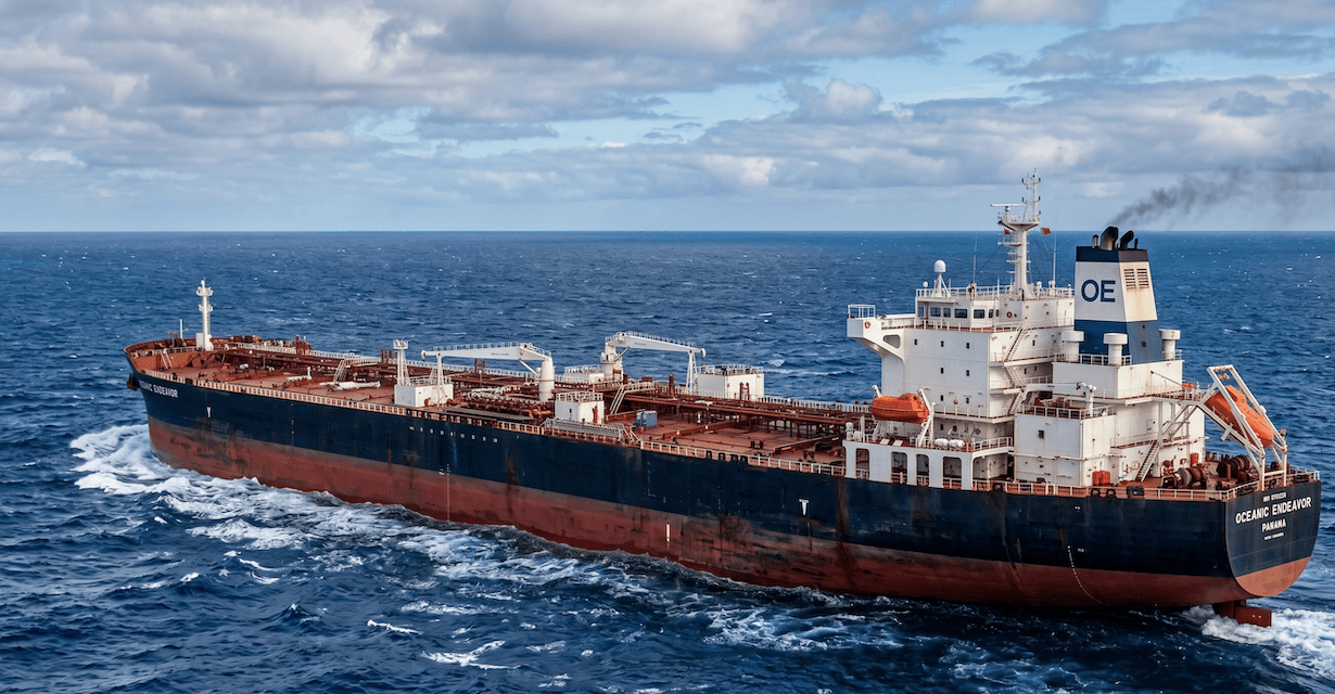 A tanker hijacked off Somalia