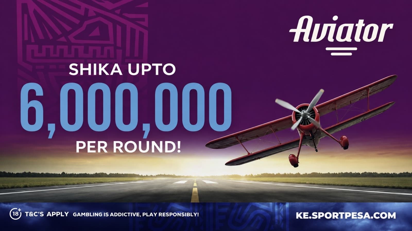 SportPesa Aviator Gives Kenyan Players a KSh 1 Start and Up To KSh6 million Per Bet