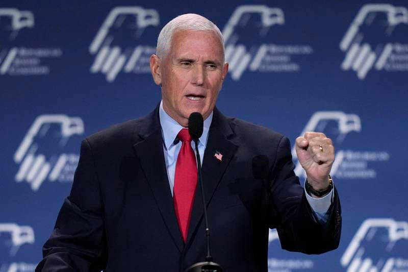 Pence calls Trump’s ‘anti-weaponisation’ fund ‘deeply offensive’ and says it should be dropped