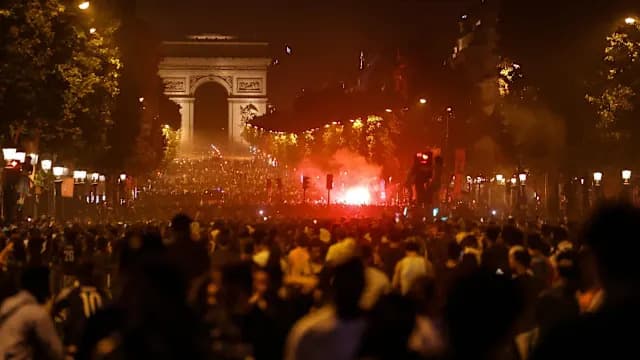 Hundreds arrested in France after wild Champions League celebrations