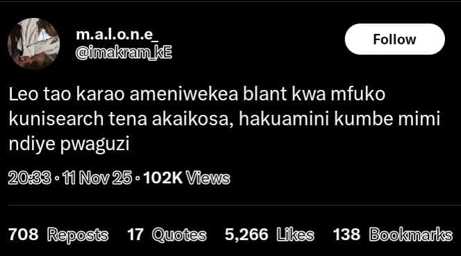 Kenyan Twitter’s Hilarious Tweets on X to Beat the Monday Blues