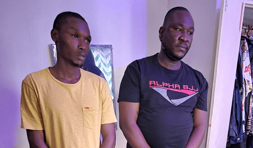 Two Suspected Gang Members Arrested, Homemade Gun And Weapons Recovered in Kisumu
