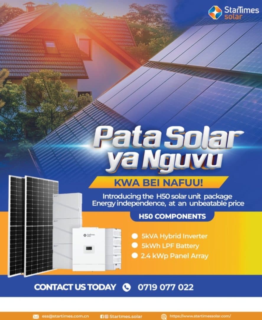 StarTimes enters energy sector with new H50 solar power solution