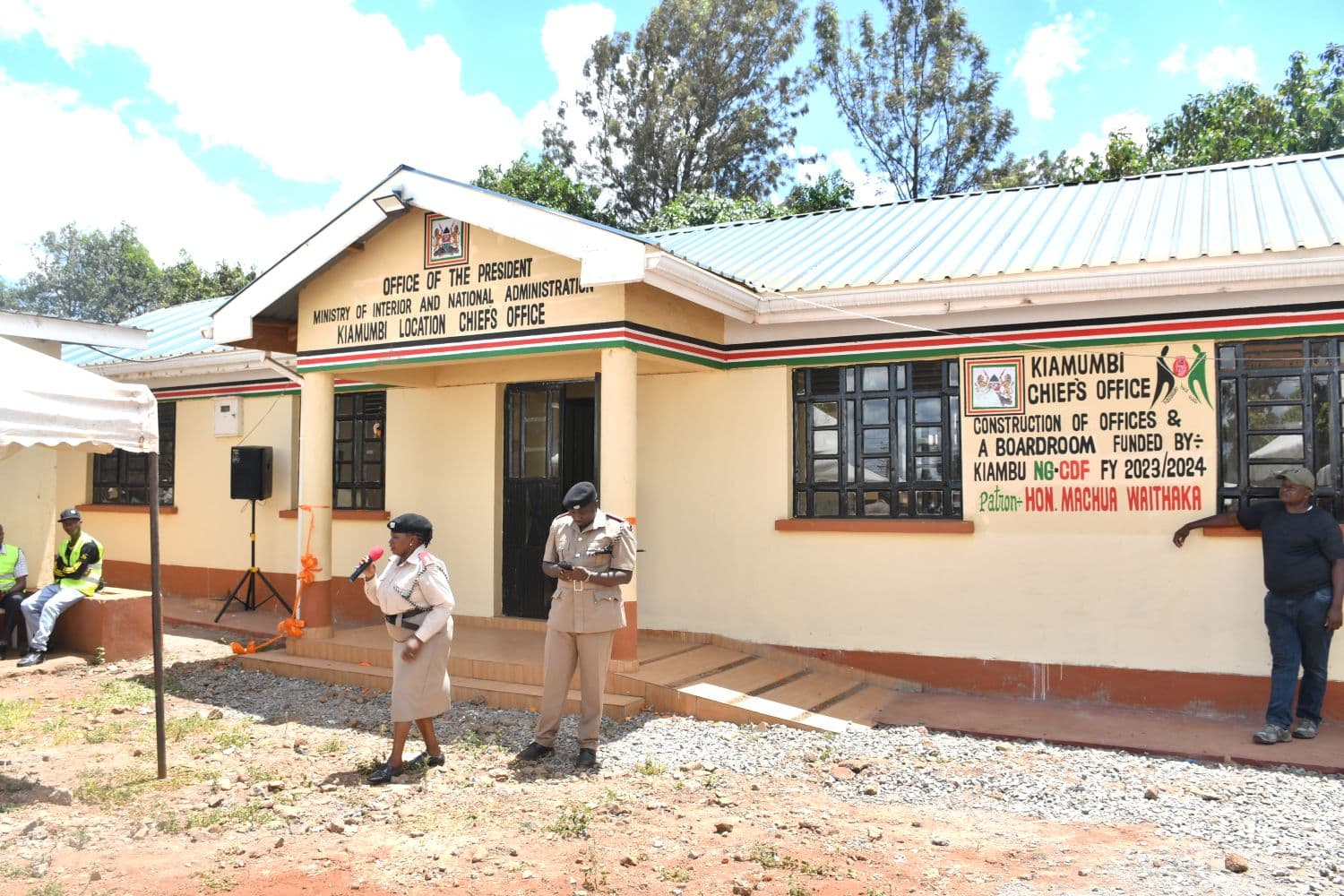 MP Machua commissions Kiamumbi Chief’s Camp