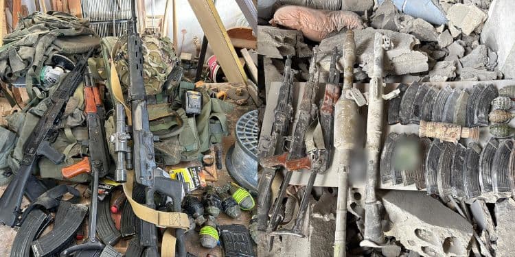 Israel Conducts One Minute Operation Targeting 70 Terror Sites with Weapons Seized