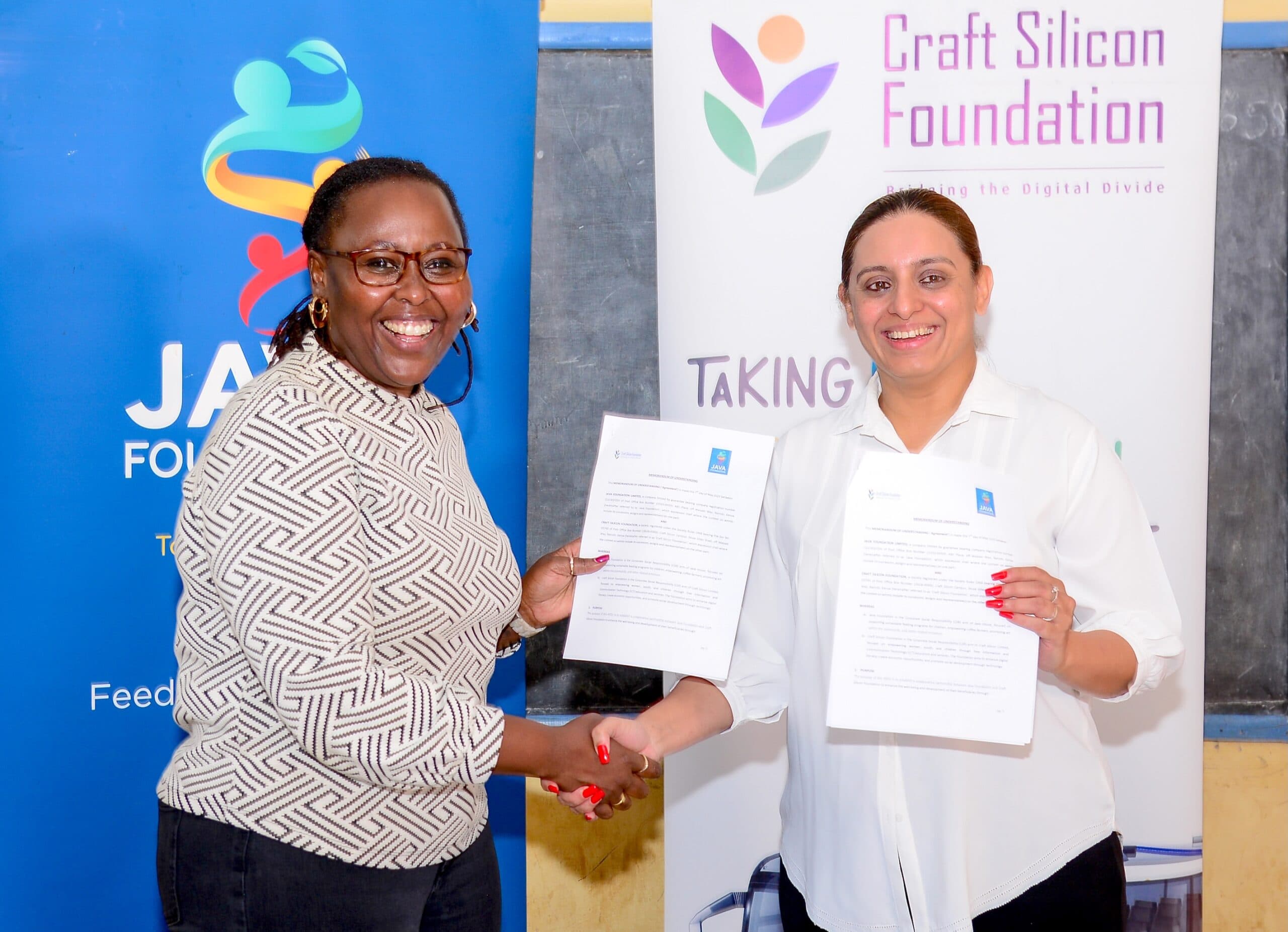 Java Foundation, Craft Silicon Foundation partner to support communities through school feeding & digital literacy